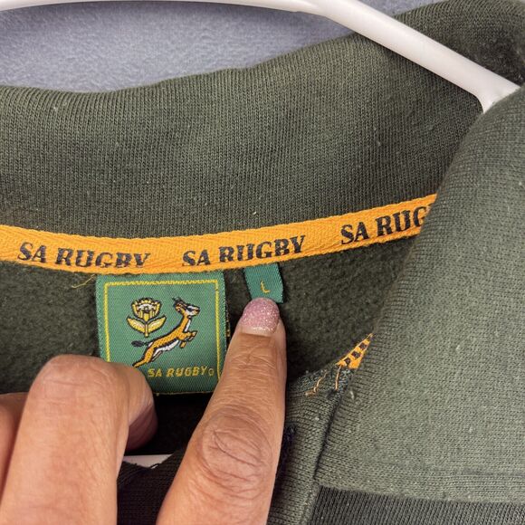 South African Rugby Pullover Sweatshirt Men Large Gazelle Vintage Football Union - Picture 9 of 11